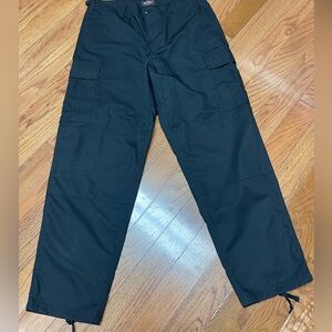 Tru-Spec Men’s Size LR BDU Black Pants Ripstop Tactical Cargo NWOT